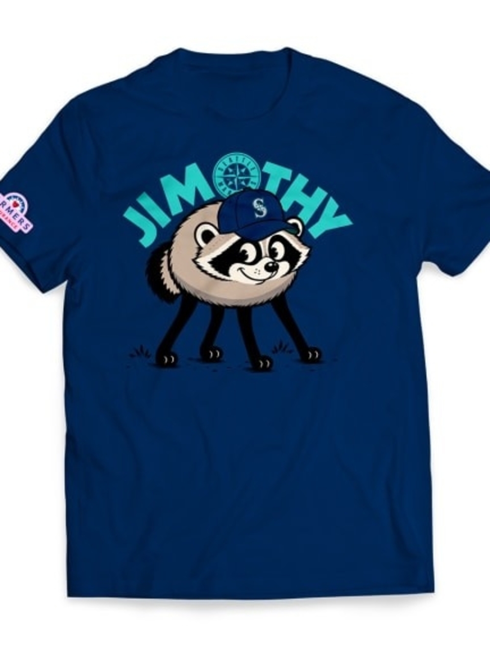 Seattle Mariners Jimothy Navy Blue Graphic T-Shirt
